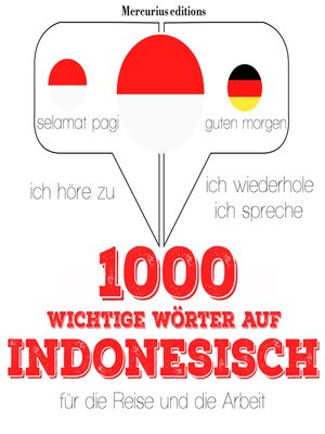 cover image of 1000 wichtige Wörter auf Indonesisch für die Reise und die Arbeit